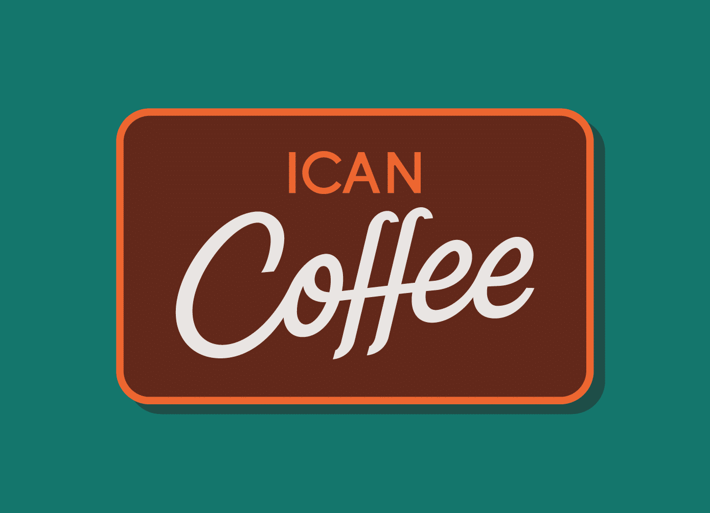 Patch Design ICAN Coffee by Stellen Design Hospitality Branding Firm Specializing in Logo Design for Restaurants in Los Angeles California