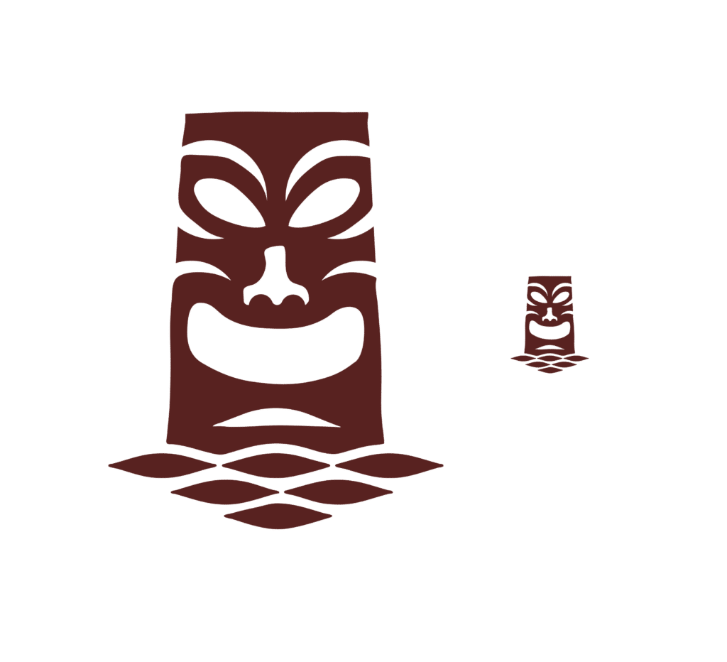 tiki kai logo mark by Stellen Design Hospitality Branding Agency in Los Angeles