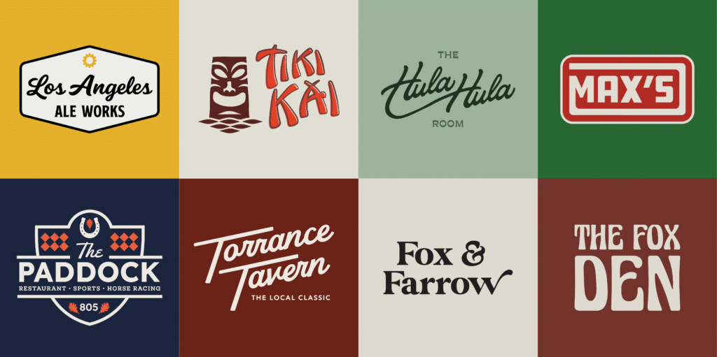 Brands and logos by Stellen Design Hospitality Branding Agency in Los Angeles